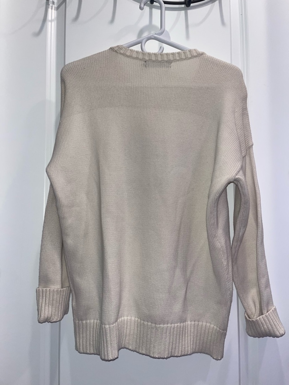 Lauren Ralph Lauren Cream Crewneck Sweater with Scottie Terrier Dog Intarsia - Picture 3 of 5